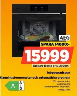 Power Aeg inbyggnadsugn erbjuda