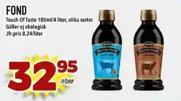 Din Mat Borg fond touch of taste erbjuda