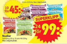 ICA Supermarket Samyang Ramen erbjuda