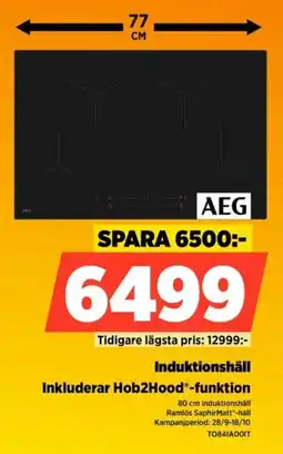 Power Aeg induktionshäll erbjuda