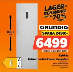 Power Grundig kylskåp med funktioner i toppklass erbjuda