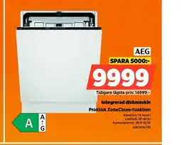 Power Aeg integrerad diskmaskin erbjuda