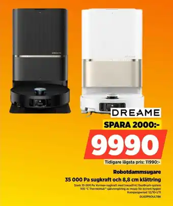 Power Dreame robotdammsugare erbjuda