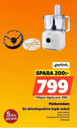 Power Point matberedare erbjuda