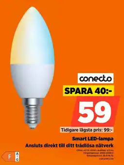 Power conecto smart led-lampa erbjuda