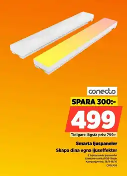 Power conecto smarta ljuspaneler erbjuda