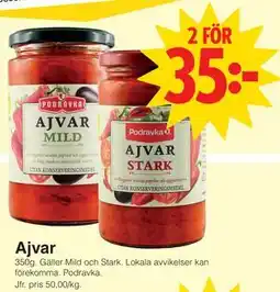 Matöppet Ajvar erbjuda