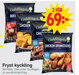 Matöppet Fryst kyckling erbjuda