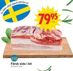 Matöppet Färsk sida i bit erbjuda