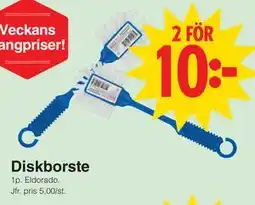 Matöppet Diskborste erbjuda