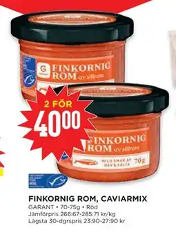 Willys FINKORNIG ROM, CAVIARMIX erbjuda