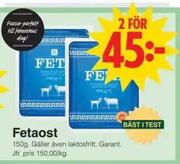 Matöppet Fetaost erbjuda