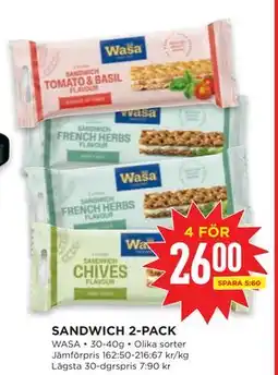 Willys SANDWICH 2-PACK erbjuda