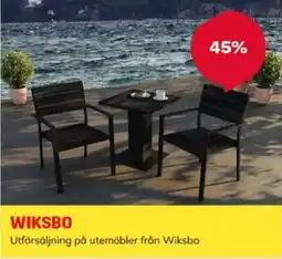 Byggmax Wiksbo utemöbler erbjuda