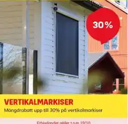Byggmax Vertikalmarkiser erbjuda