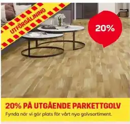 Byggmax Utgående parkettgolv erbjuda