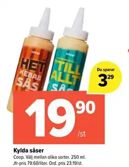 Coop Extra Kylda såser erbjuda