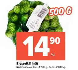 Coop Extra Brysselkål i nät erbjuda