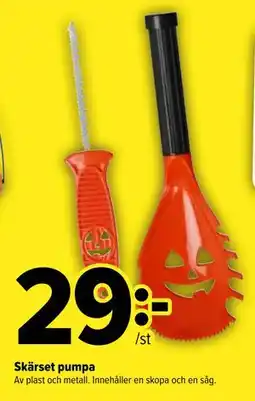 Coop Extra Skärset pumpa erbjuda