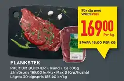 Willys FLANKSTEK erbjuda