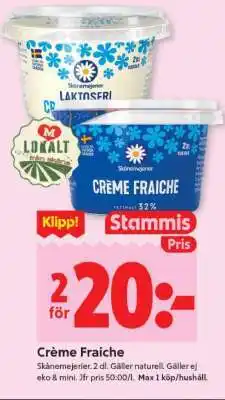 ICA Supermarket CRÈME FRAICHE erbjuda