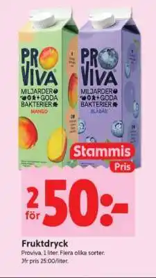 ICA Supermarket FRUKTDRYCK erbjuda