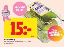 ICA Supermarket PÄRON I KORG erbjuda