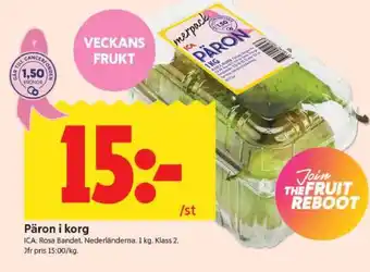 ICA Supermarket PÄRON I KORG erbjuda
