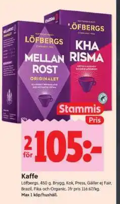 ICA Supermarket KAFFE LÖFBERGS erbjuda