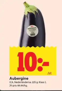 ICA Supermarket Aubergine erbjuda