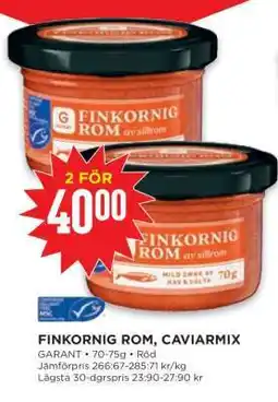 Willys FINKORNIG ROM, CAVIARMIX erbjuda