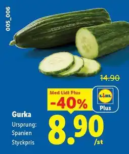 Lidl Gurka erbjuda