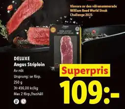 Lidl DELUXE Angus Striploin erbjuda
