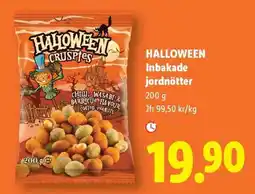 Lidl HALLOWEEN Inbakade jordnötter erbjuda