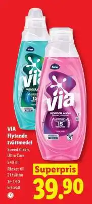 Lidl VIA Flytande Tvättmedel erbjuda