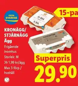 Lidl KRONÄGG/STJÄRNÄGG Ägg erbjuda