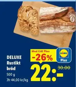 Lidl DELUXE Rustikt bröd erbjuda