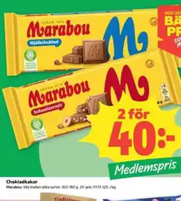 Coop Marabou Chokladkakor erbjuda