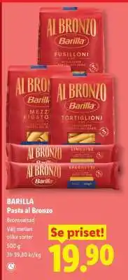 Lidl BARILLA Pasta al Bronzo erbjuda