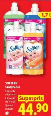Lidl Softlan sköljmedel erbjuda