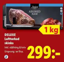 Lidl DELUXE Lufttorkad skinka erbjuda
