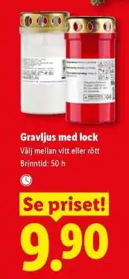 Lidl Gravljus med lock erbjuda