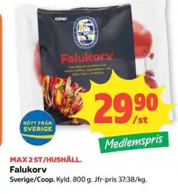 Coop Falukorv erbjuda