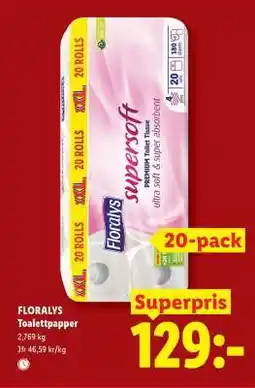 Lidl FLORALYS Toalettpapper erbjuda