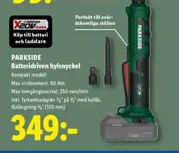 Lidl PARKSIDE Batteridriven hylsnyckel erbjuda