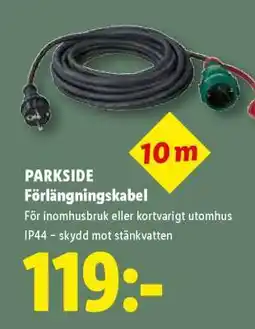 Lidl PARKSIDE Förlängningskabel erbjuda