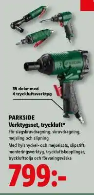 Lidl PARKSIDE Verktygssset, tryckluft erbjuda