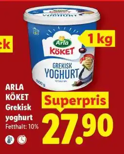 Lidl Arla köket grekisk yoghurt erbjuda
