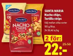 Lidl SANTA MARIA Nacho chips, Tortilla strips erbjuda