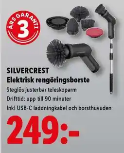 Lidl Silvercrest Elektrisk rengöringsborste erbjuda